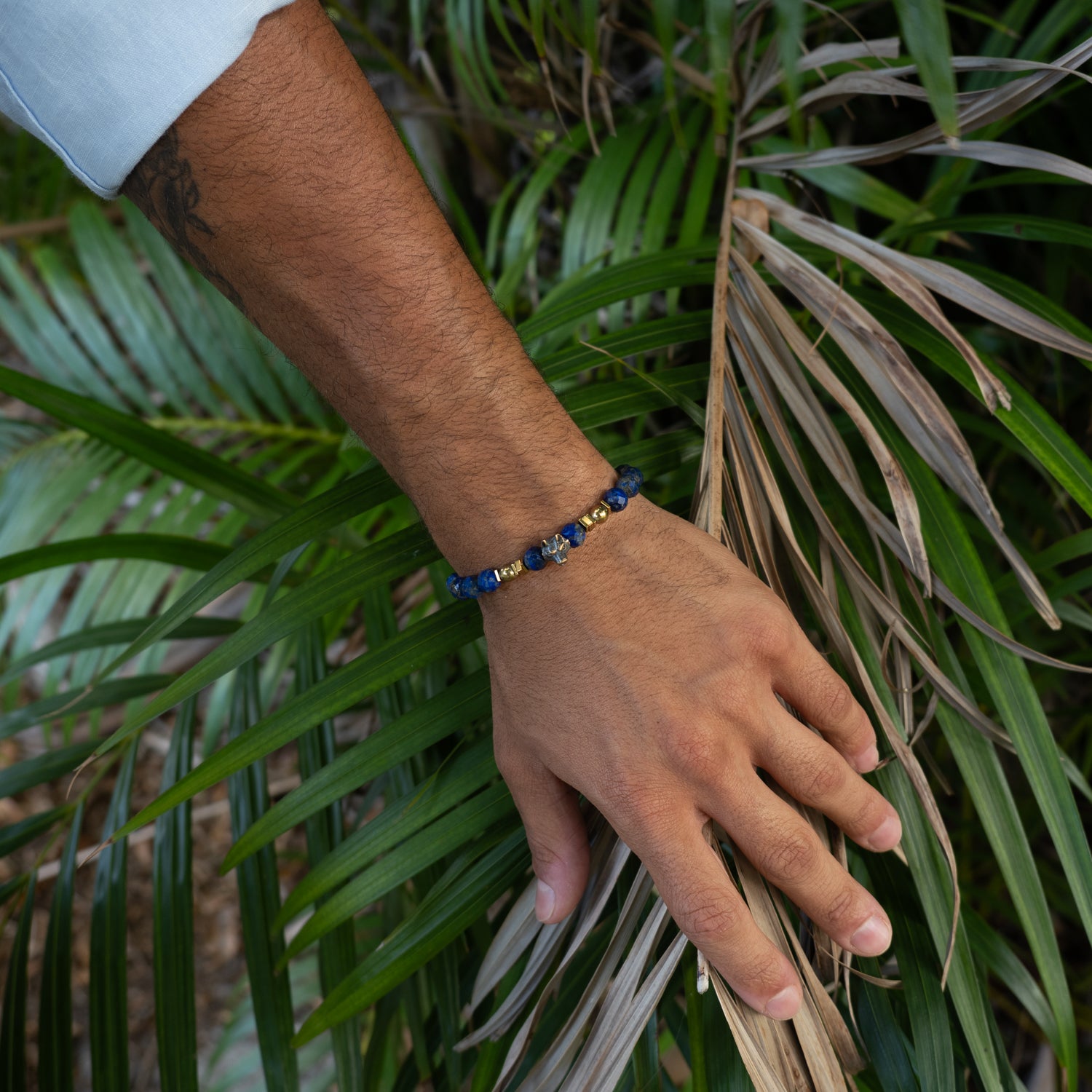 Wolf Soul Lapis Lazuli Men Bracelet