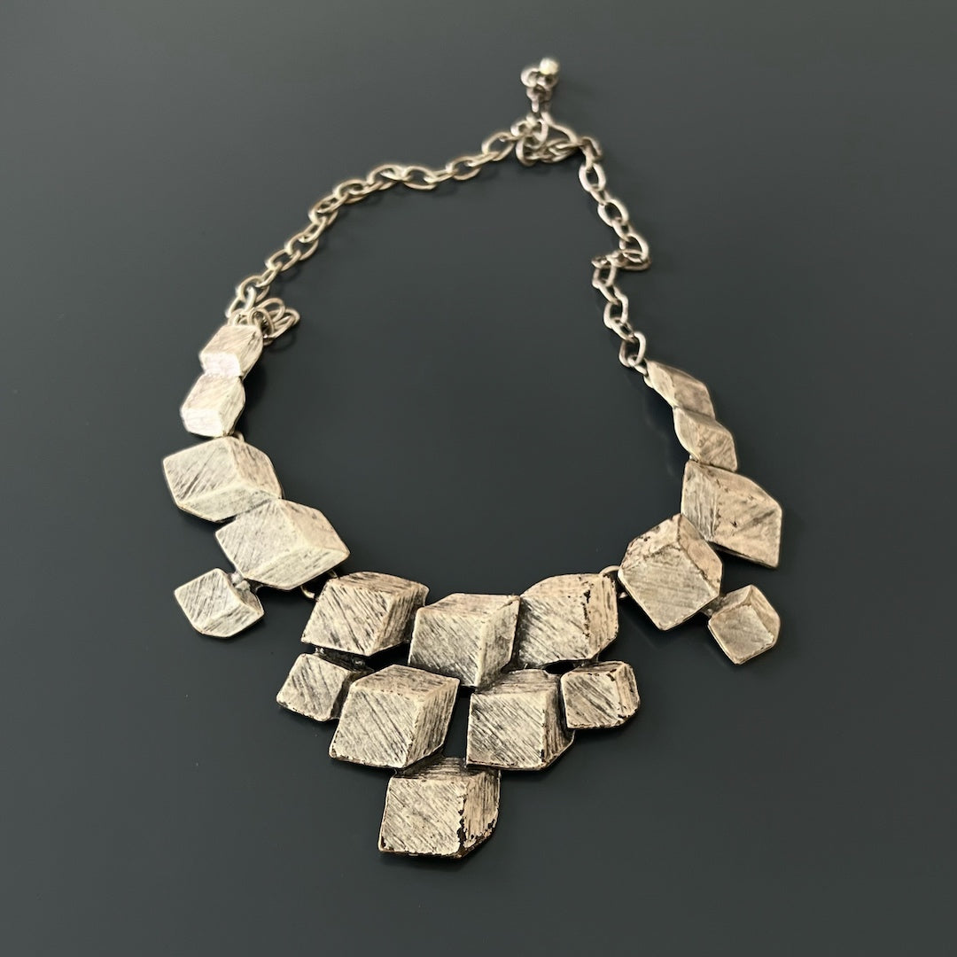 A unique and stylish Antic Silver Boho Necklace for adding a bohemian charm to any outfit