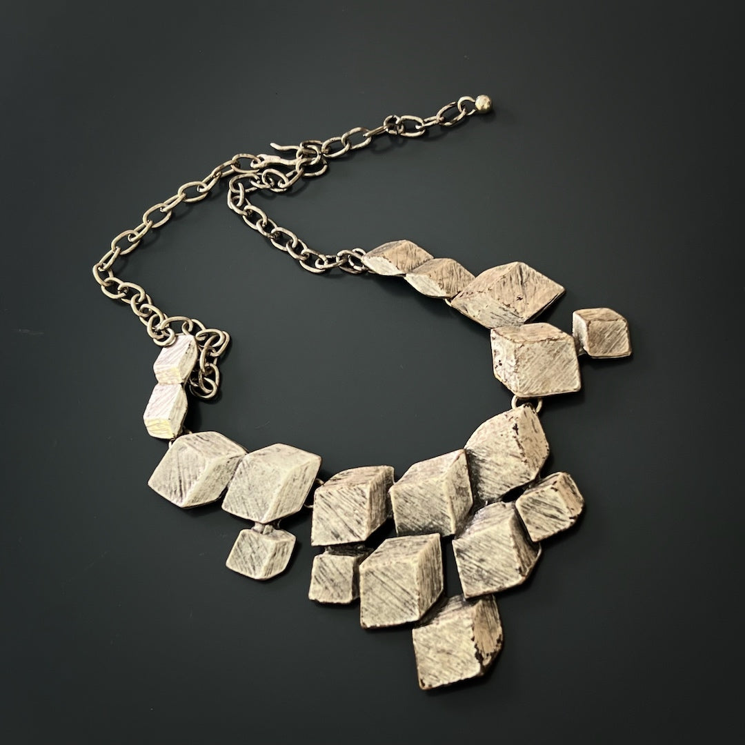 Make a statement with this eye-catching Antic Silver Boho Necklace