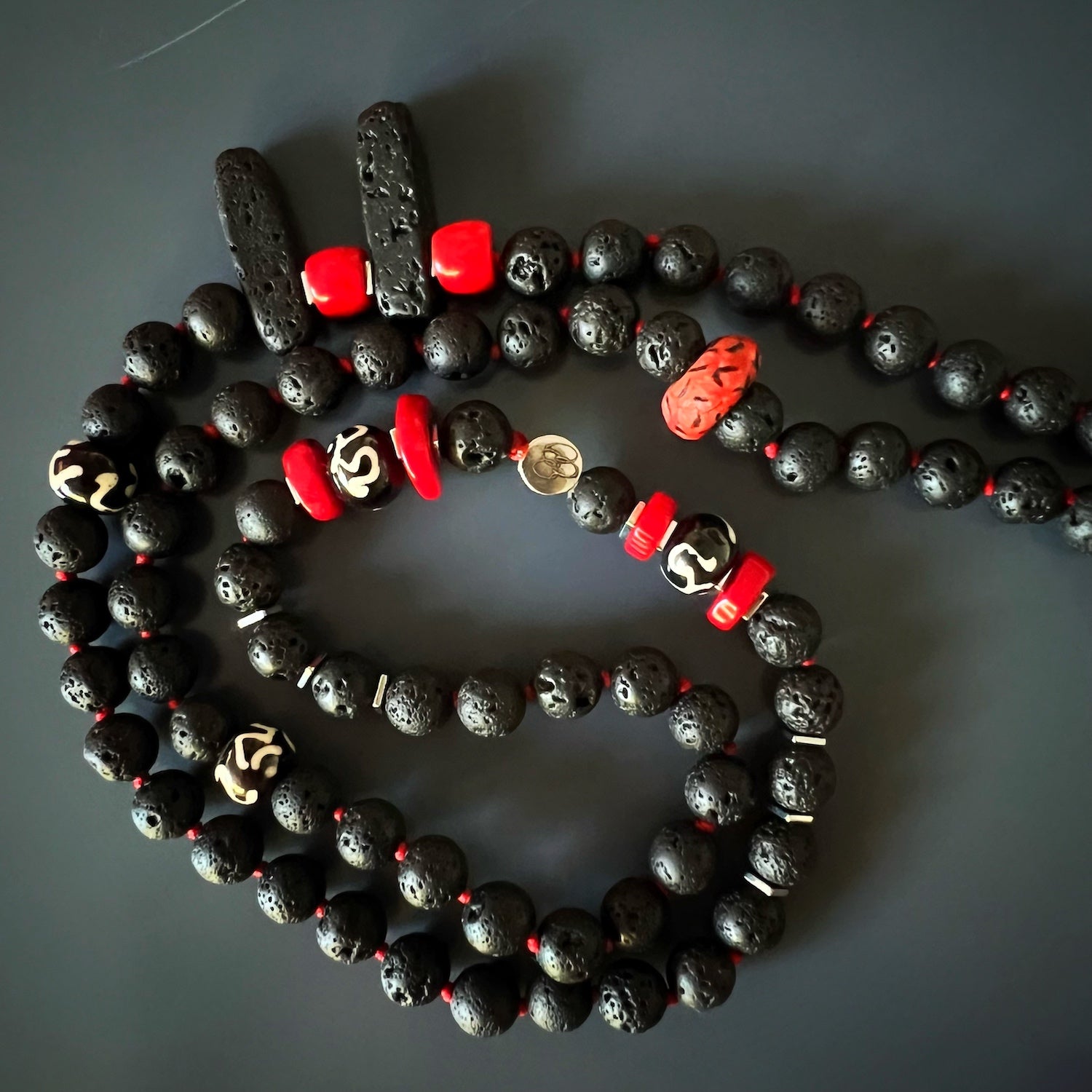 Protection and Harmony Ganesha Necklace with Nepal Beads
