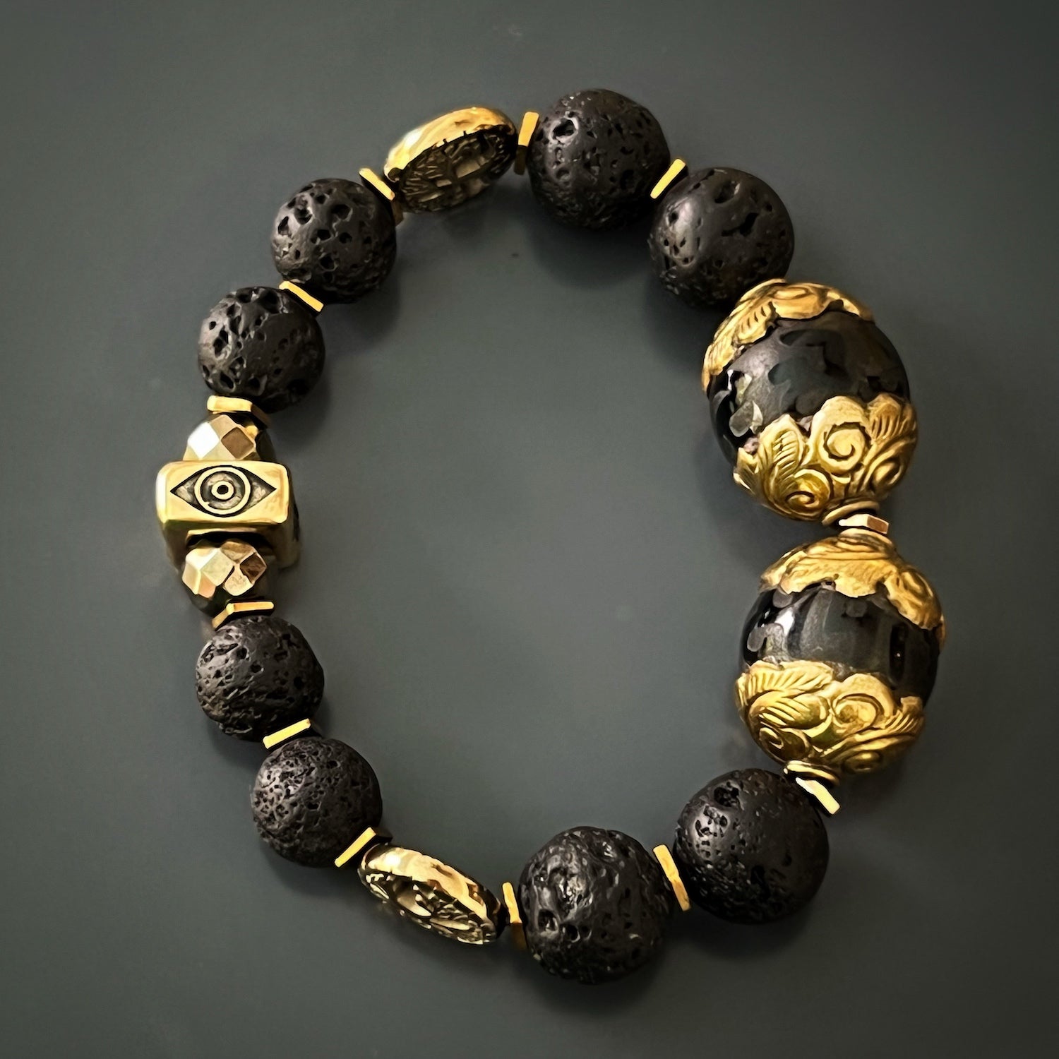 Experience the power of sacred mantras with the handmade Nepal beads in this Black Talisman Bracelet