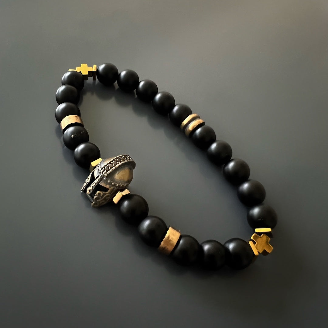 Versatile accessory: Black Vibe Men&#39;s Gladiator Bracelet adds an edgy touch to any outfit
