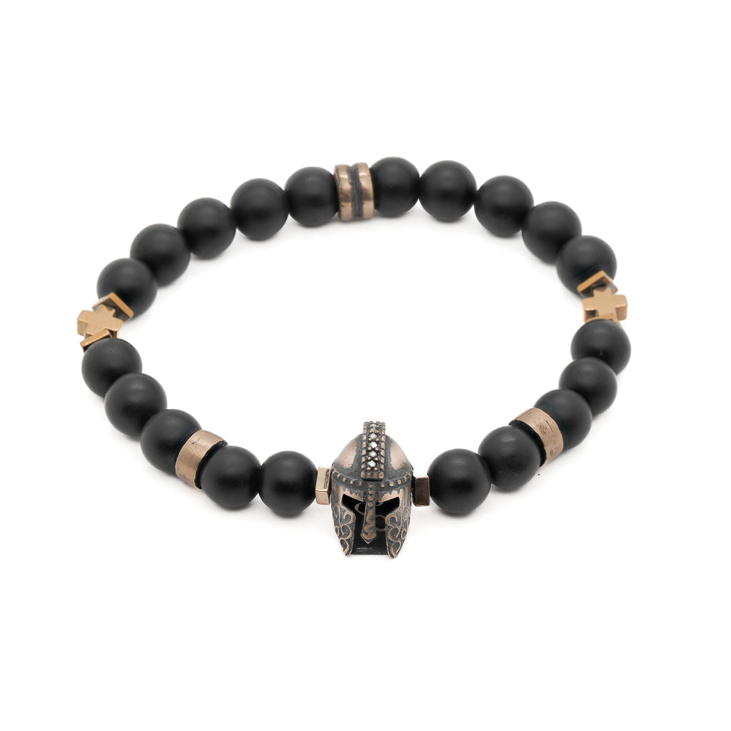 This Black Vibe Men&#39;s Gladiator Bracelet is perfect for anyone who wants to add a touch of edgy style to their look.