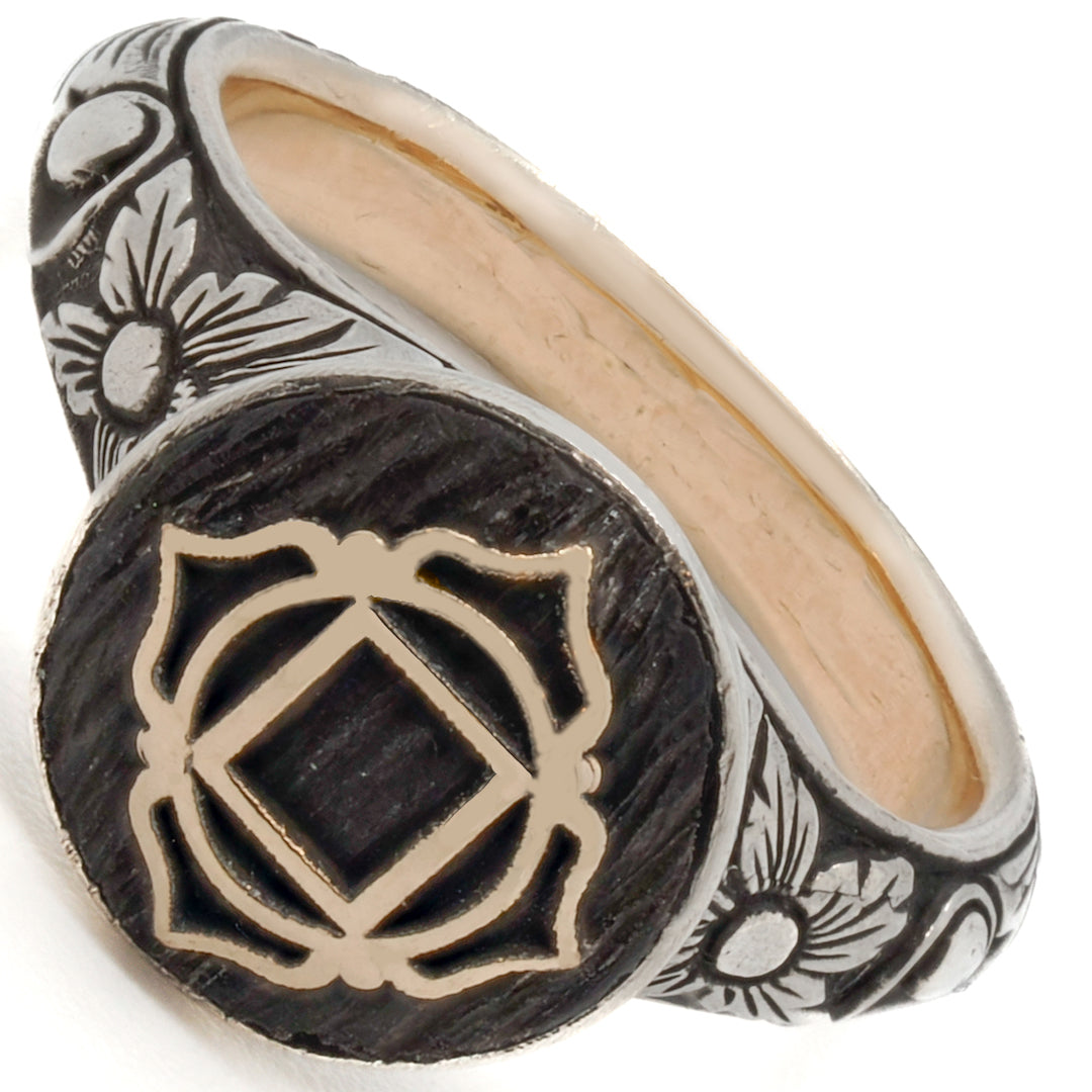 Handcrafted with love, the Chakra Ring adds a touch of elegance.