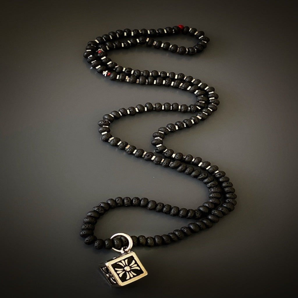 Stabilize Root Chakra - Lava Rock Beads for Emotional Balance.