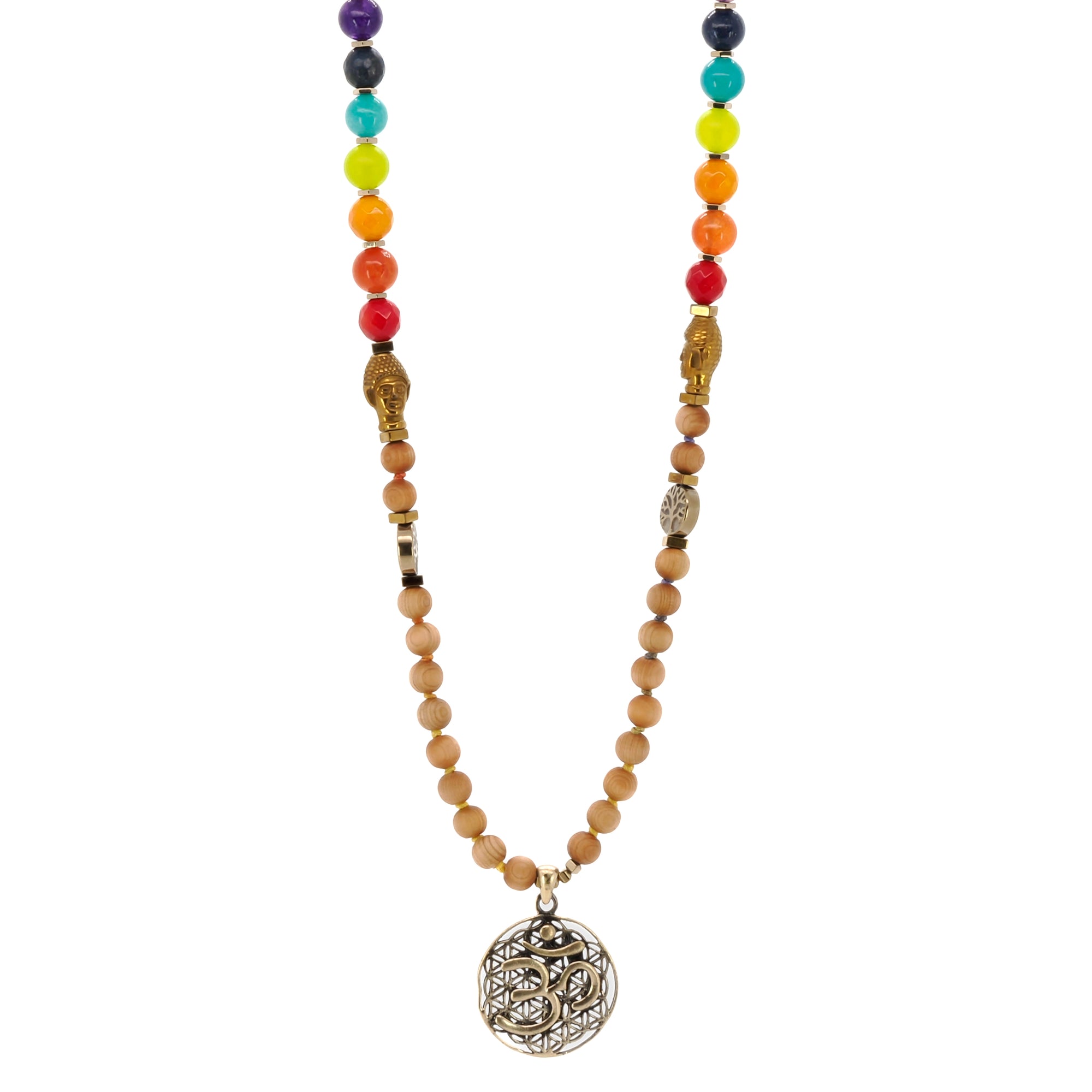 The Chakra Yoga Mala Necklace: a journey of balance and serenity.