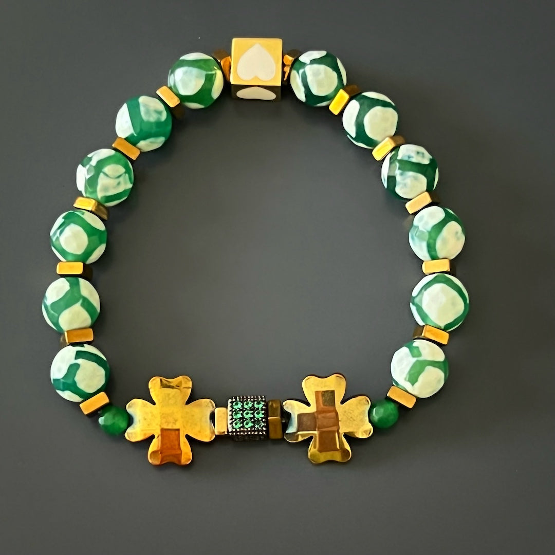 Clover Leaf Bracelet Set