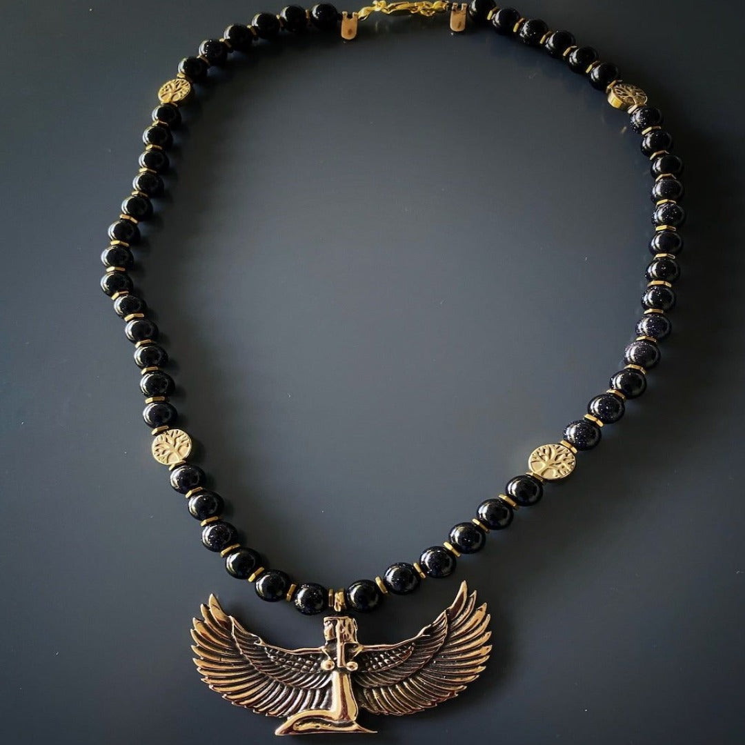 Individual and Meaningful - Handcrafted in the USA, Each Egyptian Goddess Isis Necklace is Unique.