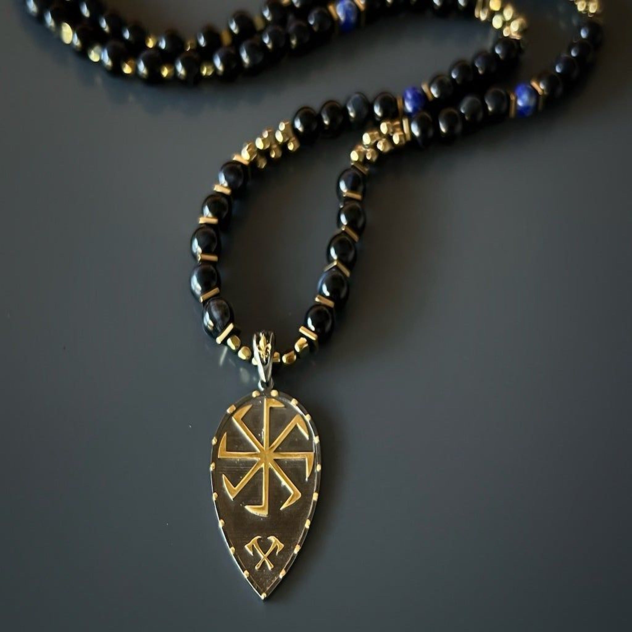 Kolovrat Sun Cross Necklace to remember your God&#39;s protection is always with you