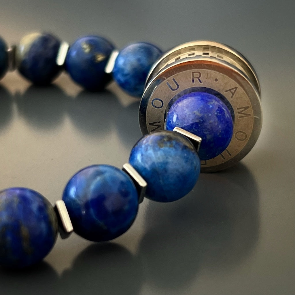 Vibrant Lapis Lazuli Amor Bracelet, a perfect addition to elevate your outfit and embrace inner truth.
