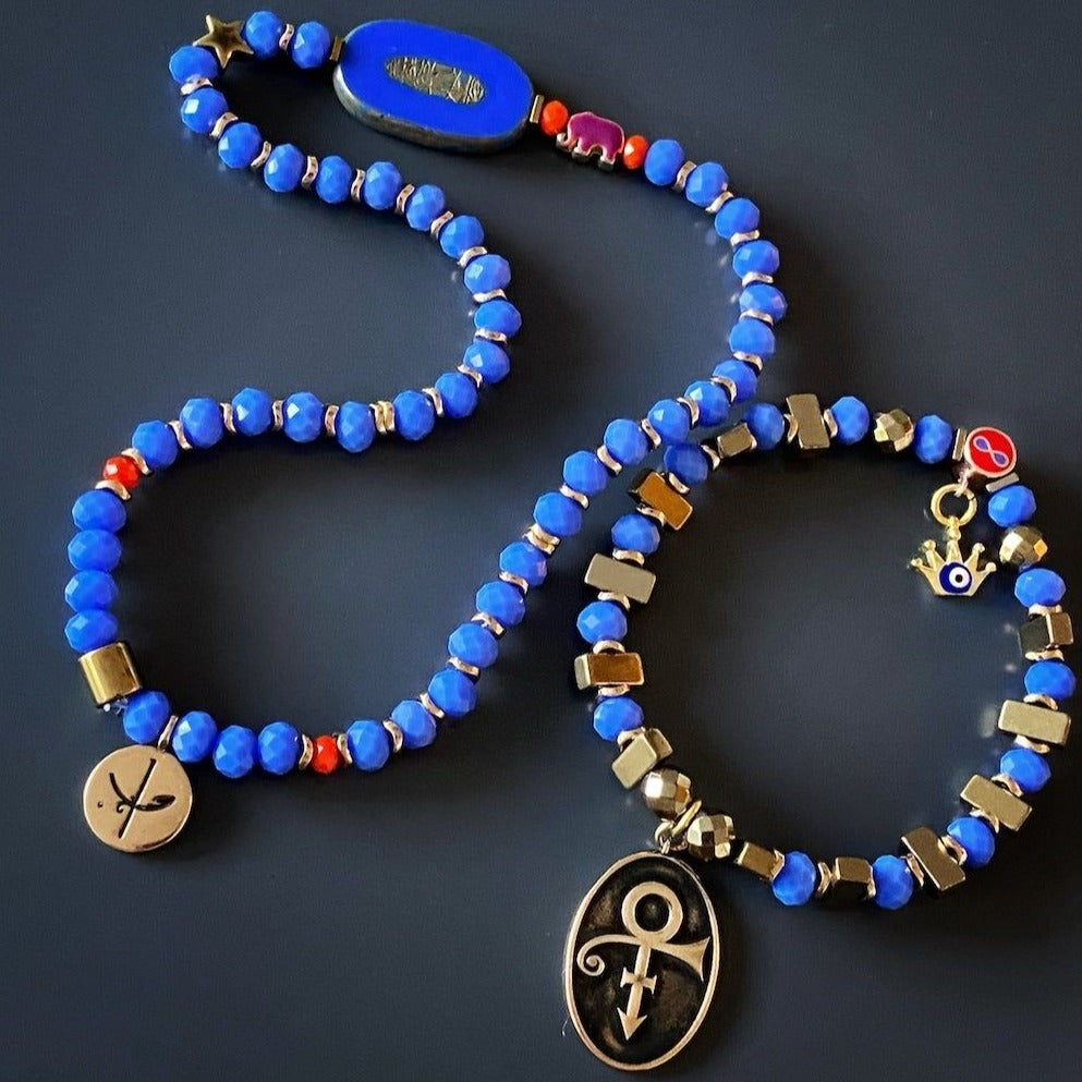 the enchanting beauty of the Magical Symbols Bracelet Set, embodying the power of luck, protection, and self-expression.