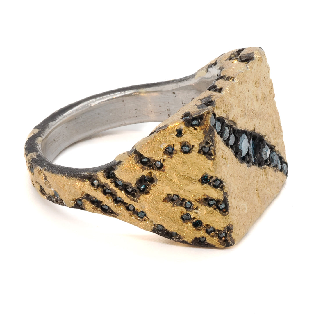 Handmade Fine Jewelry - Recycled Gold and Silver Ring, individually unique and meaningful.