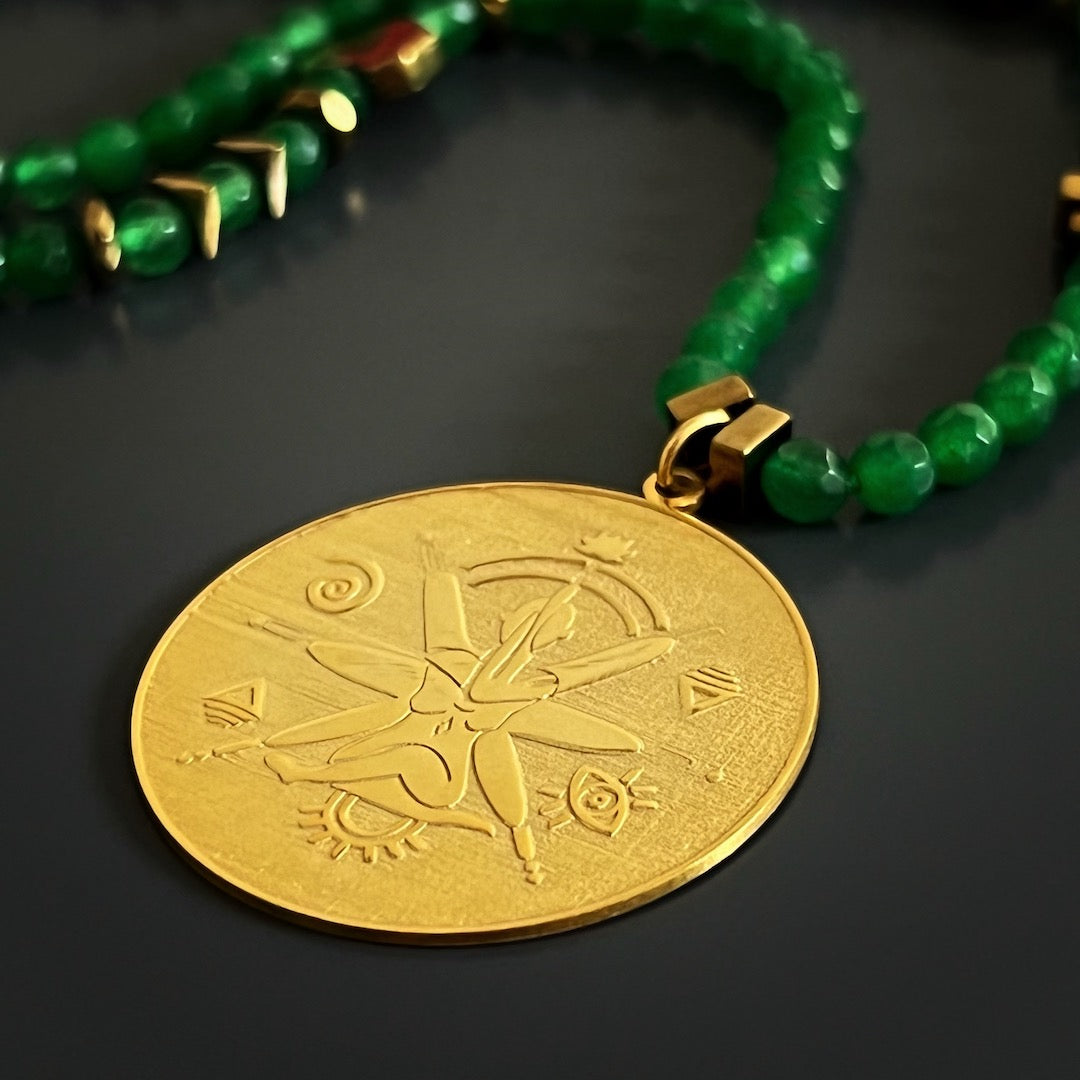 Handcrafted Meaningful Jewelry - Unique Jade Necklace for Positive Vibes and Spiritual Connection.