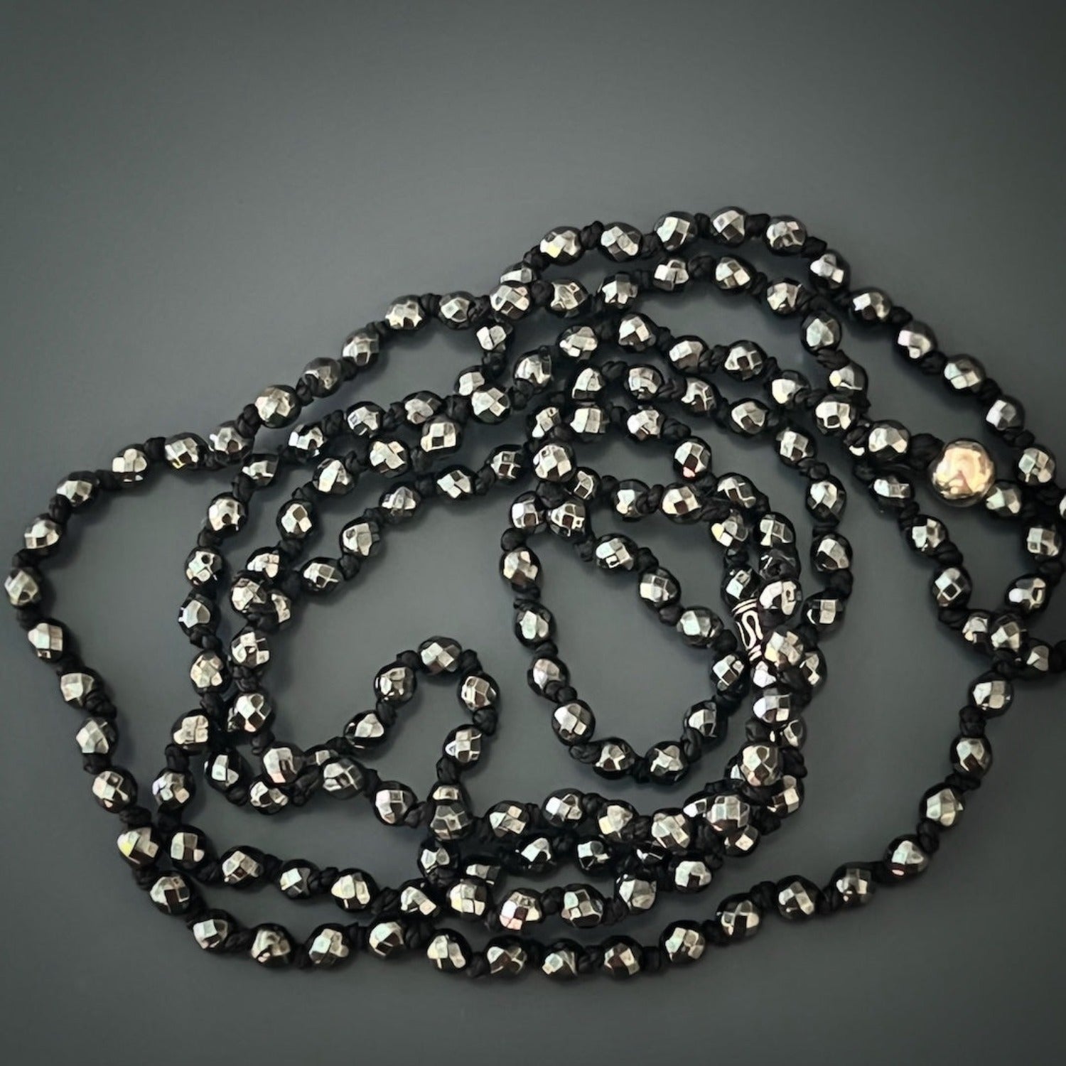 Versatile and Stylish - Hematite Stone Chain.