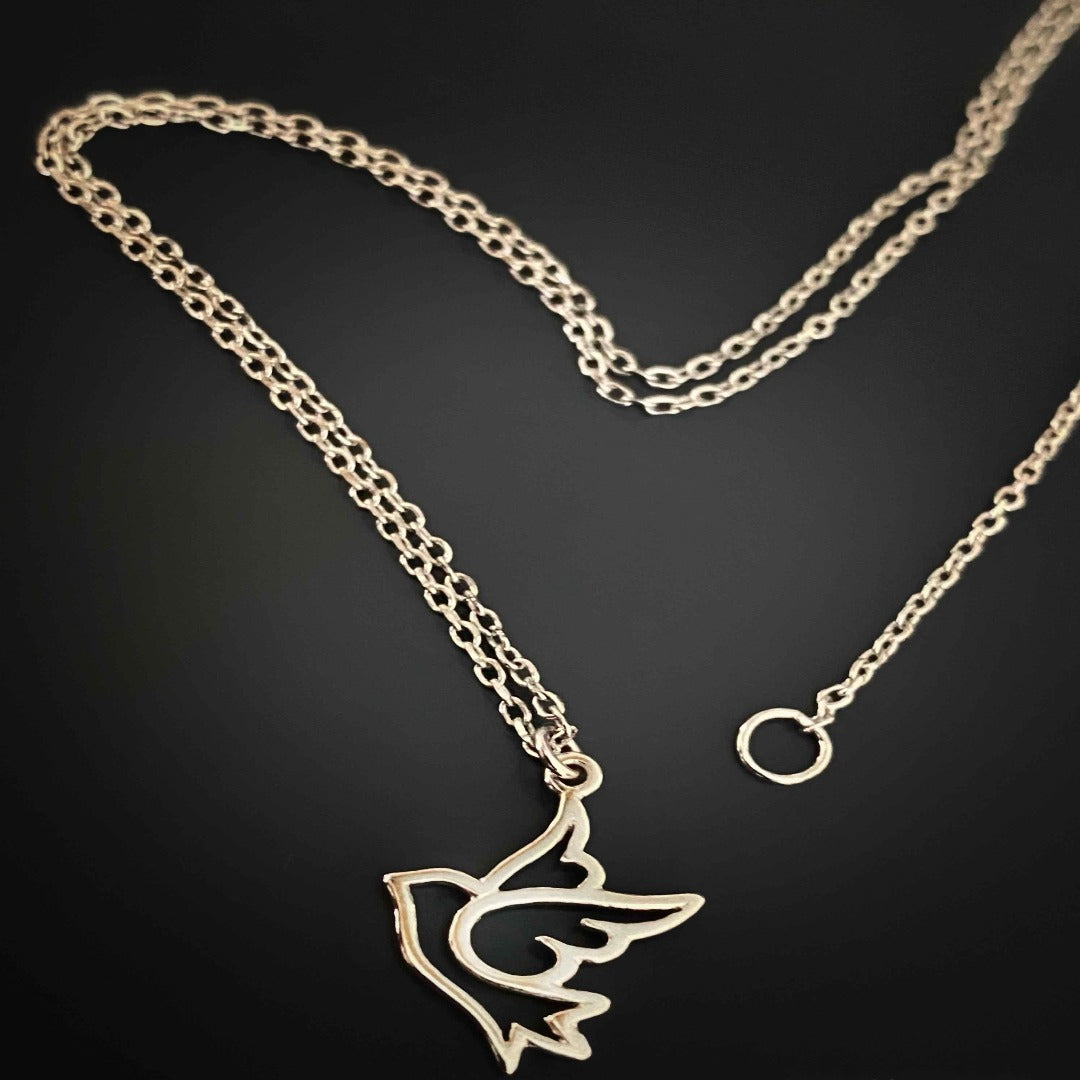 Wear the Silver Bird Necklace daily as a reminder of freedom and peace, with its dainty flying bird pendant crafted with love and care.
