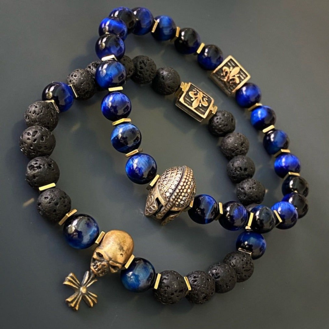 Handmade Statement Jewelry - Skull Bracelet.