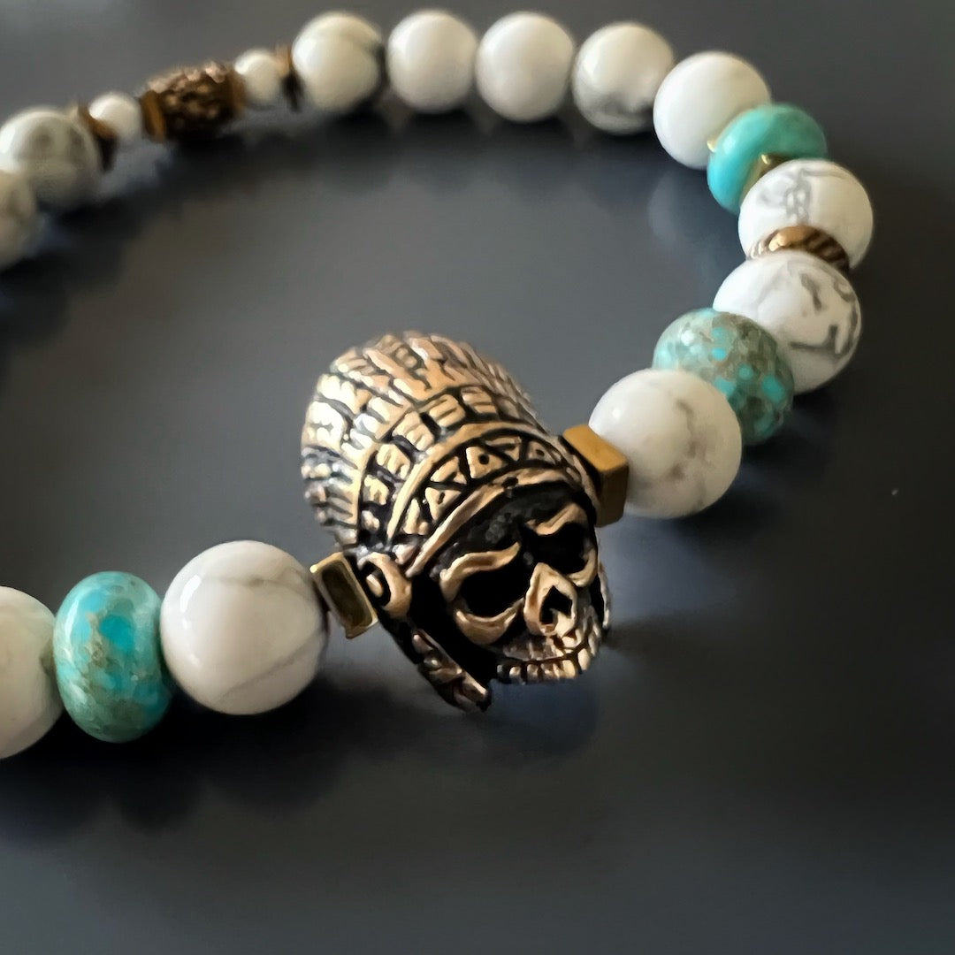Sacred Turquoise Beads - Indian Handmade Accessory.