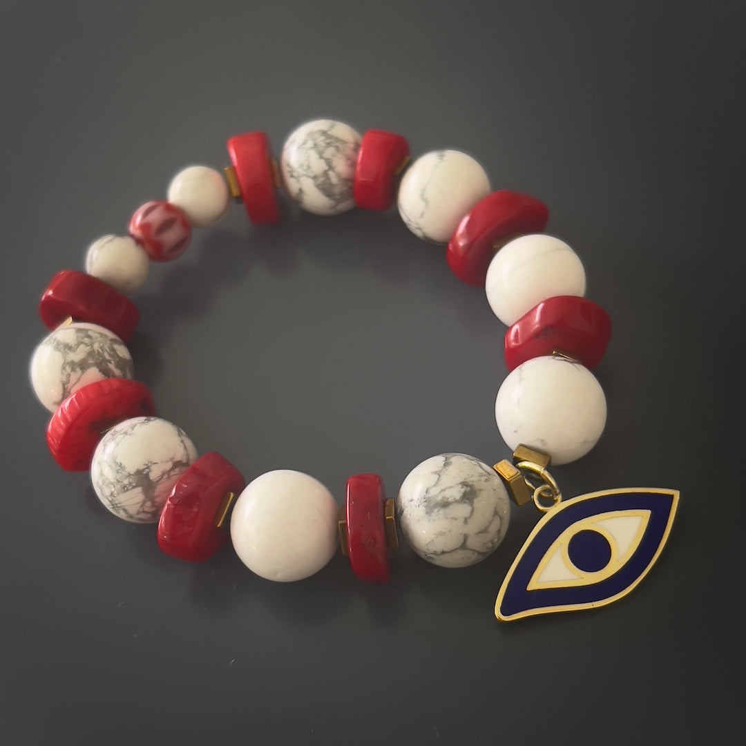 Discover the spiritual significance of the Spiritual Beads Evil Eye Bracelet, handcrafted with care and intention.