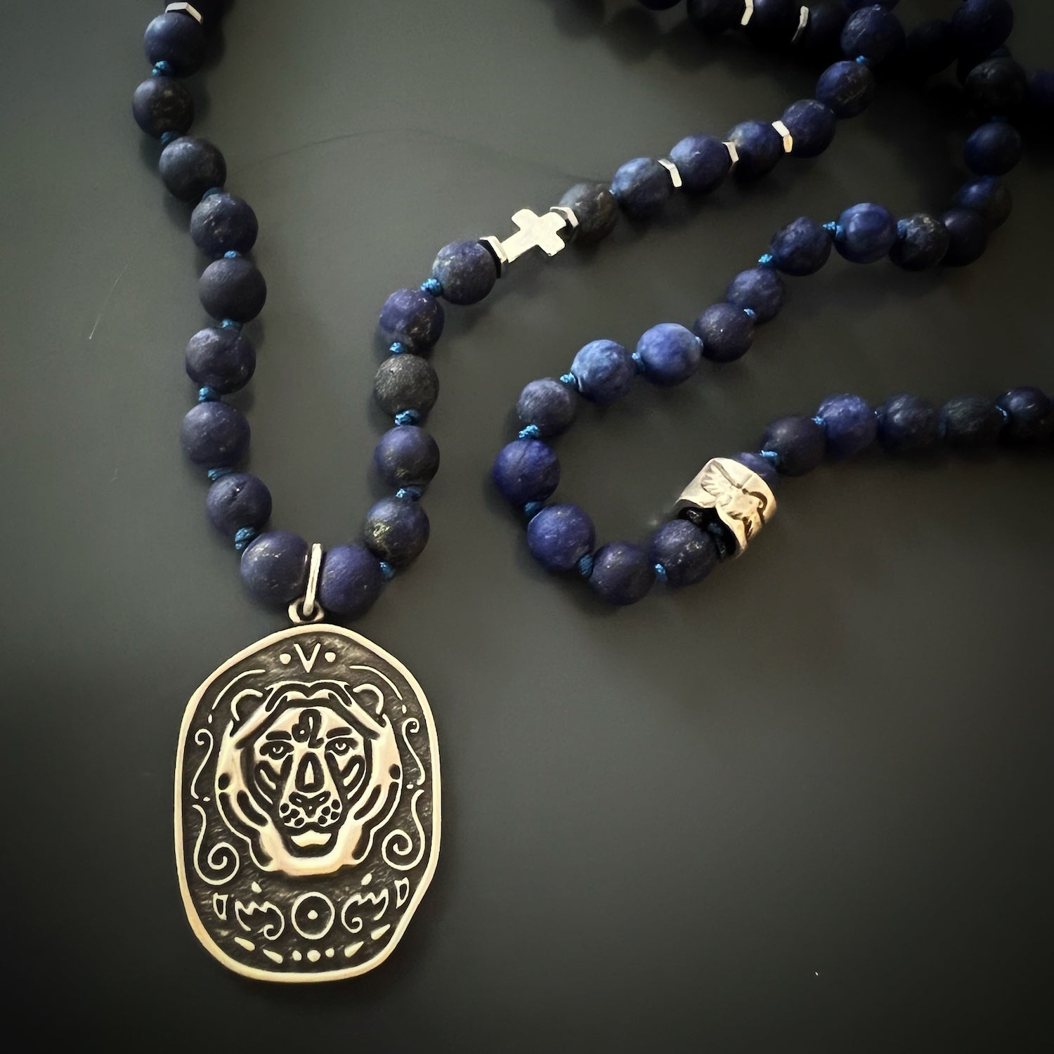 The Spiritual Lapis Lazuli Lion necklace reflects the artistry and meaning behind handmade jewelry, creating a truly special accessory.