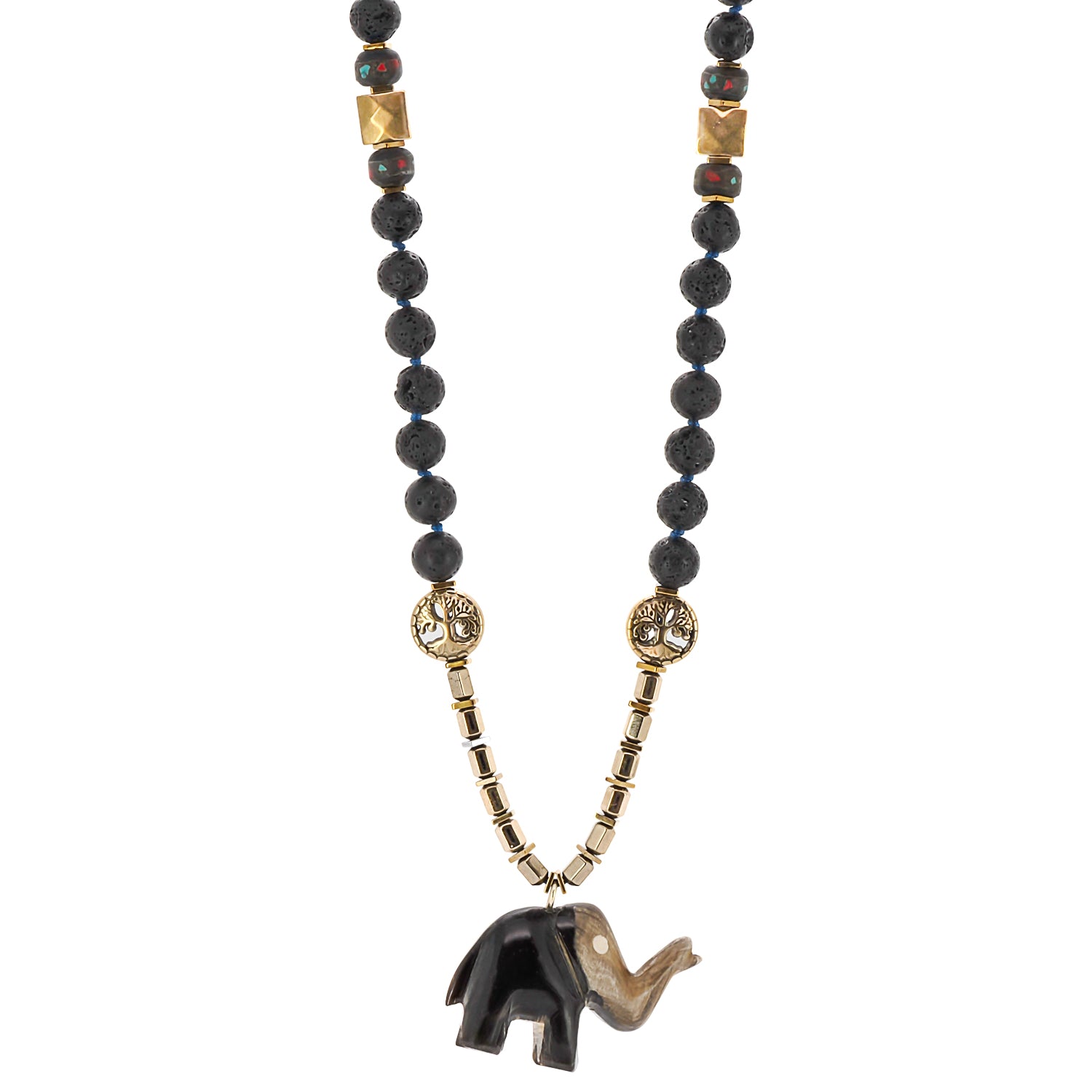 Experience the spiritual energy of the Spiritual Nepal Elephant Necklace