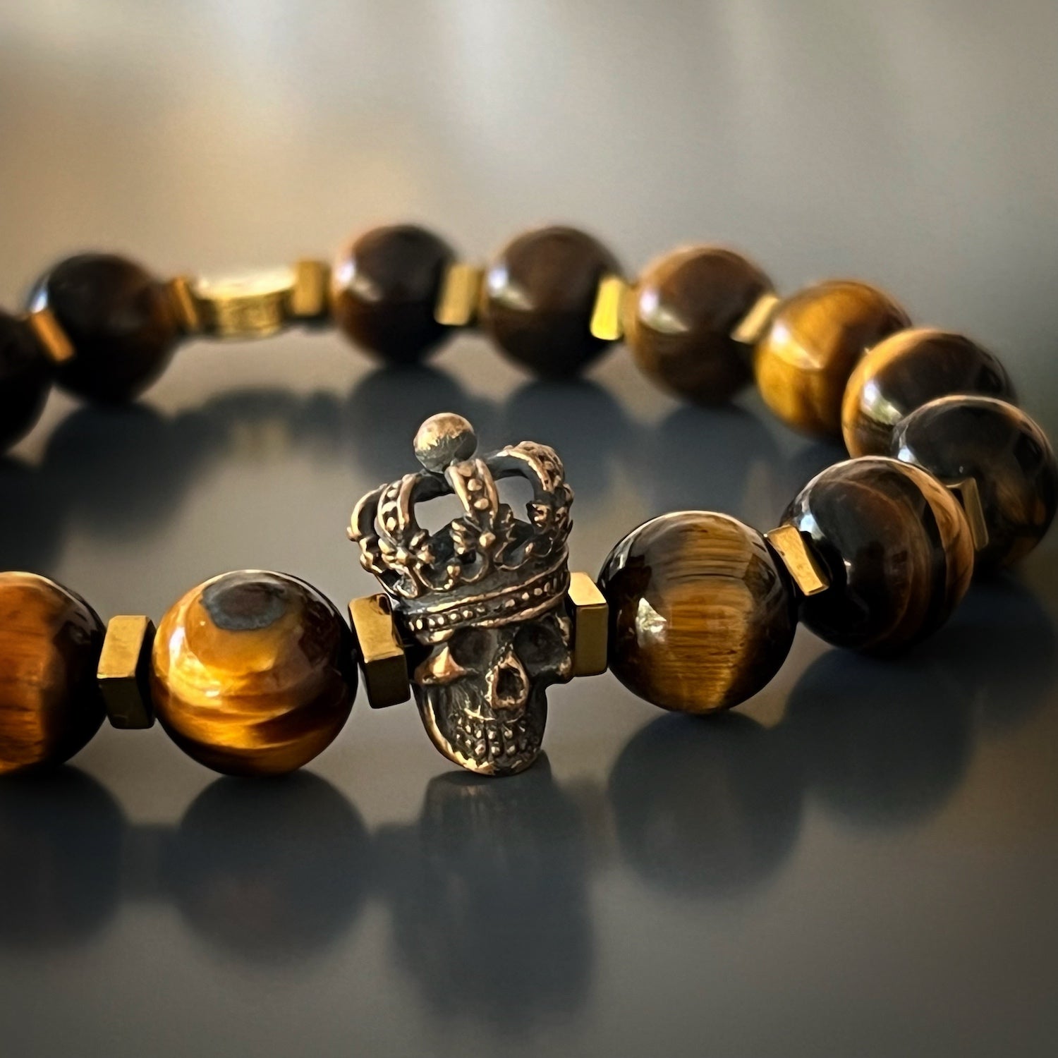 Handcrafted with Care - Tiger's Eye and Hematite Beads.