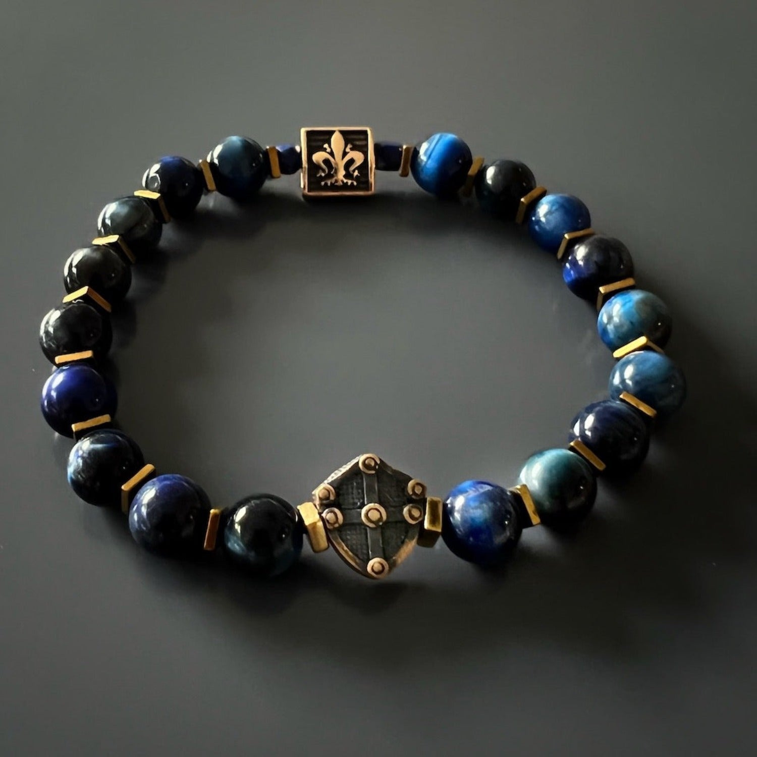Blue Tiger Eye Stone Beads - Captivating Natural Beauty.