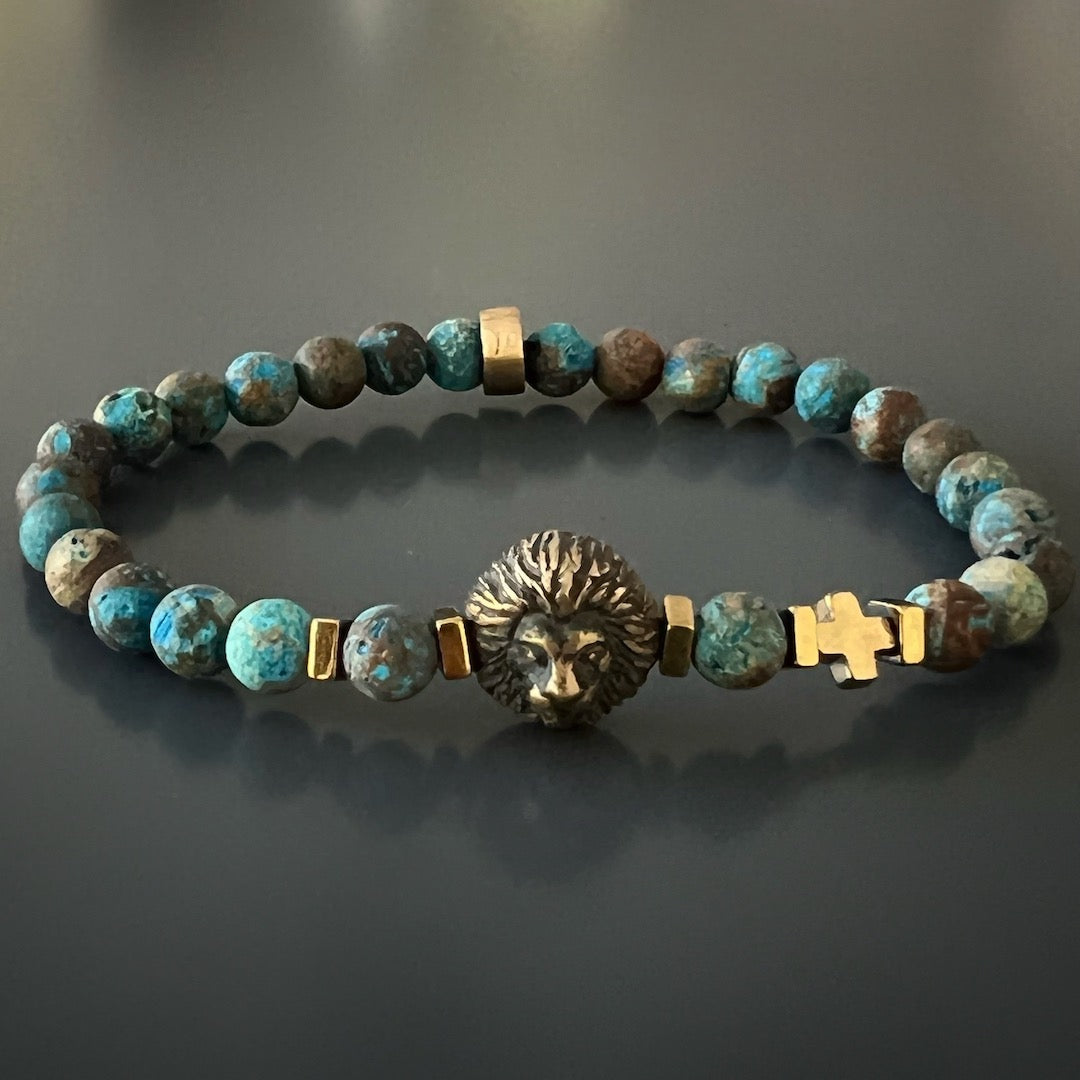 Handcrafted in the USA - African Turquoise Stones.