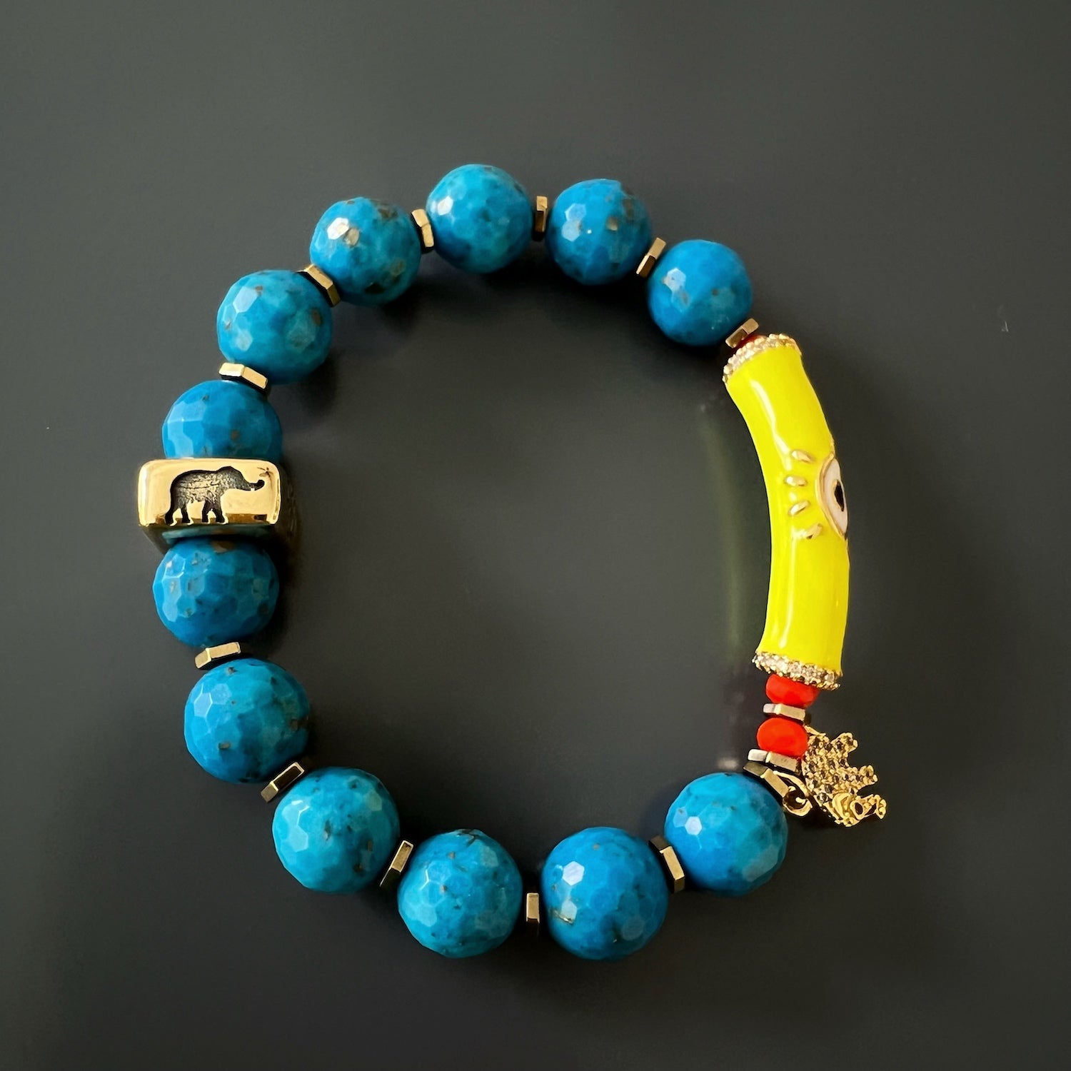 The Turquoise Unique Protection Bracelet combines beauty and spirituality, making it a truly special accessory.