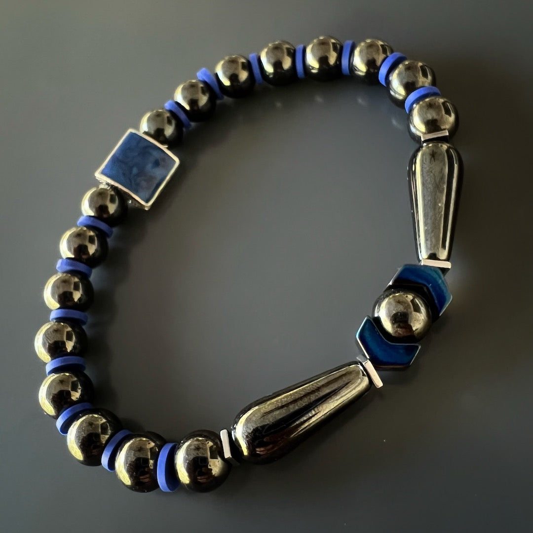 Striking Accent - Sterling Silver with Lapis Lazuli.