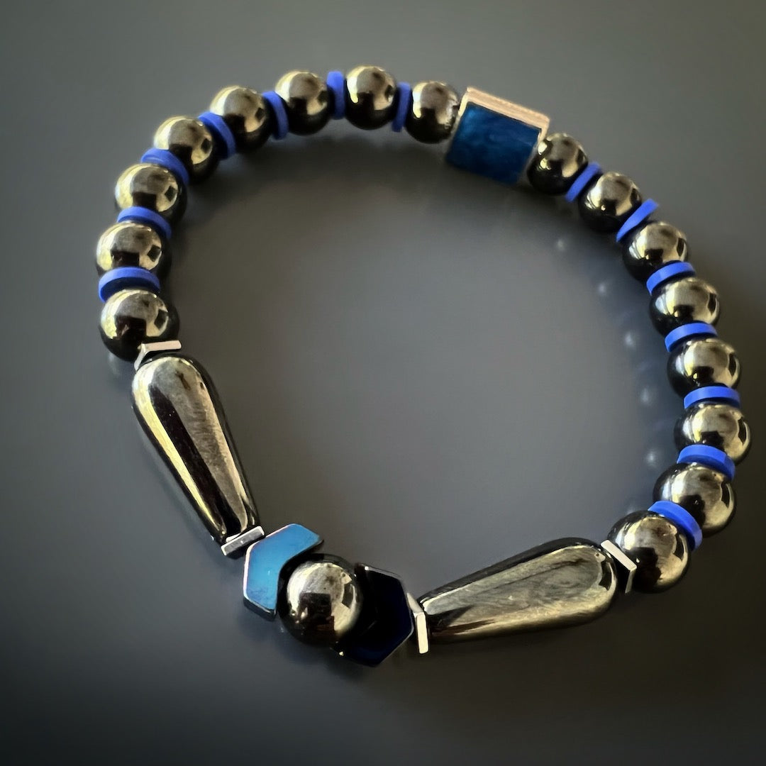 Enhance Your Style - Unique Hematite Bracelet.