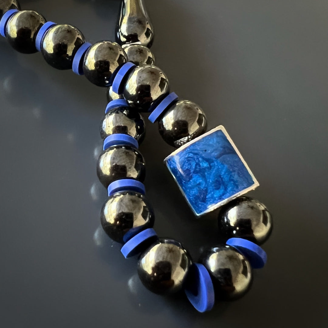 Wisdom and Enlightenment - Lapis Lazuli Inlay Bead.