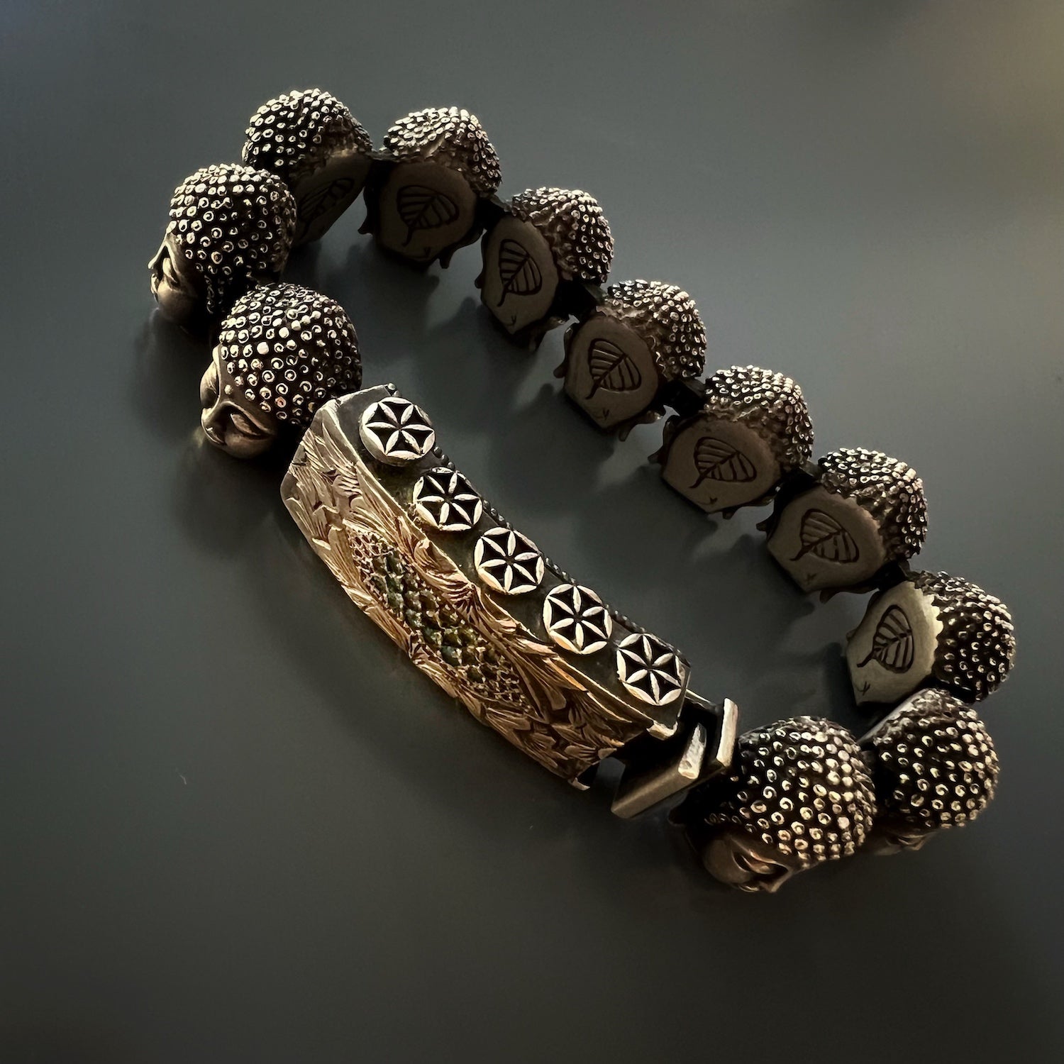 Custom Sizing Available - Contact us to personalize your Buddha Peace Bracelet.