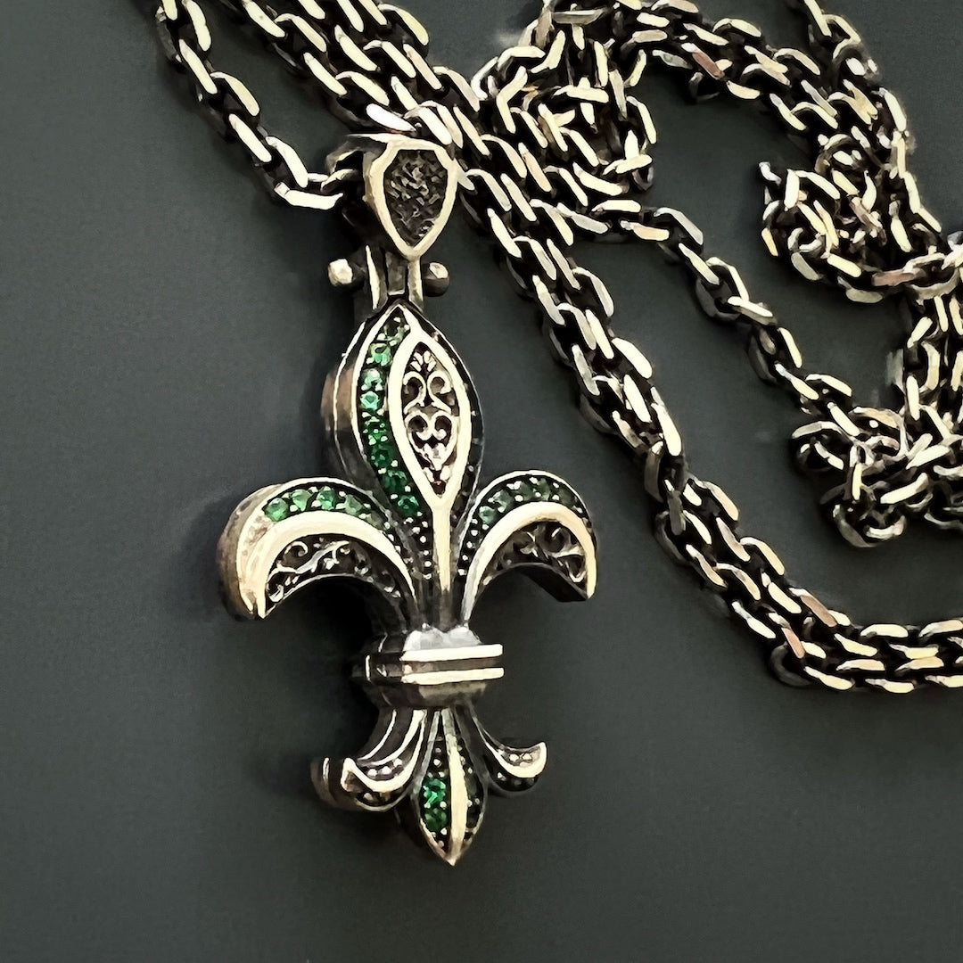 The Unique Designer Fleur de Lis Necklace is a wearable work of art, embodying the essence of royalty and elegance.