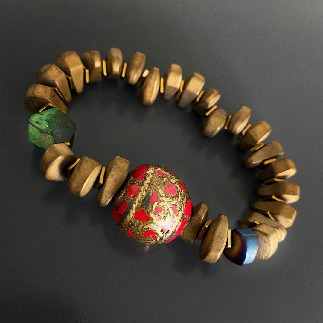 Adorn your wrist with the Vintage Nepal Bracelet, a symbol of craftsmanship and cultural heritage.