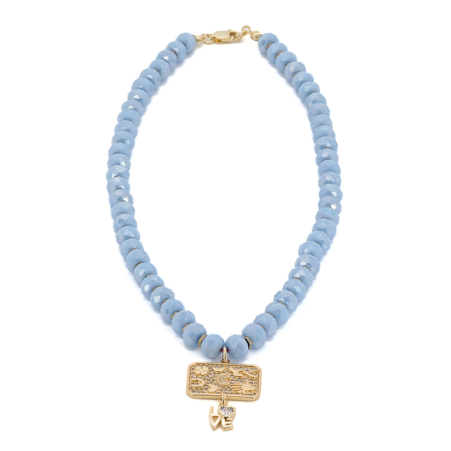 This necklace is a meaningful talisman that offers protection and good fortune.