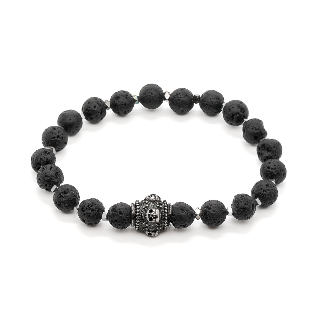 The Black Balance Bracelet - a rugged and unique piece of handmade jewelry for men who want to make a statement.