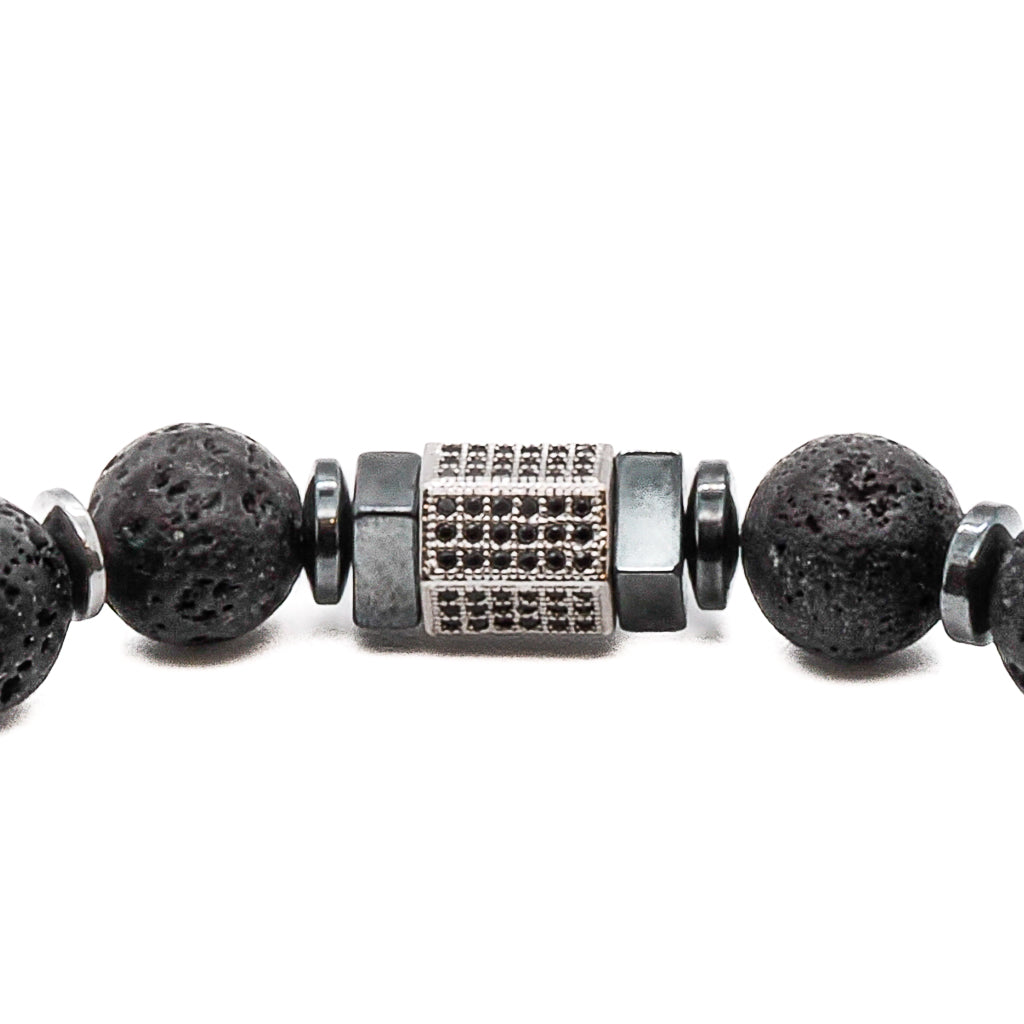 The unique design of the Black Crystal Bracelet makes it the perfect accessory for any outfit, whether dressed up or down.