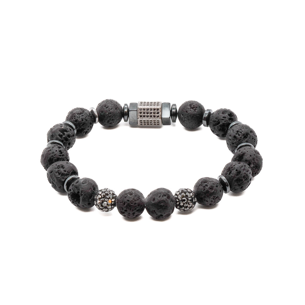 Handcrafted in the USA, the Black Crystal Bracelet is a testament to the beauty of handmade jewelry and the skill of its maker.