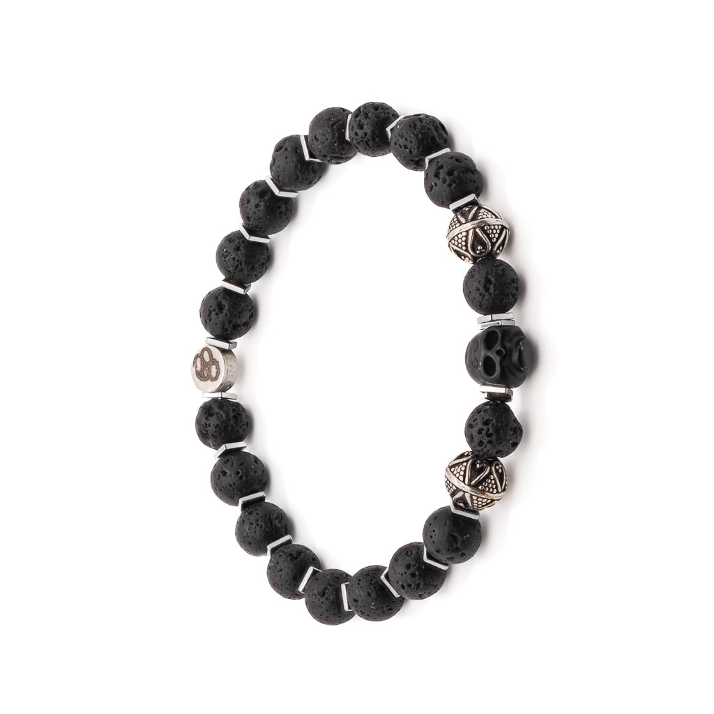 With its rugged texture and masculine design, this bracelet is a must-have for any man's jewelry collection.