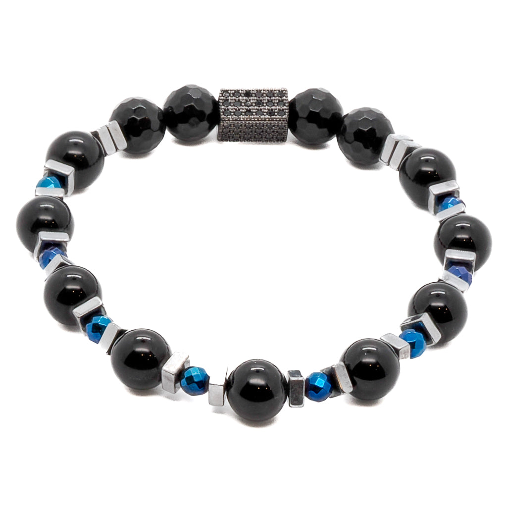 The perfect balance of style and spirituality: Black Shine Bracelet with black onyx and hematite