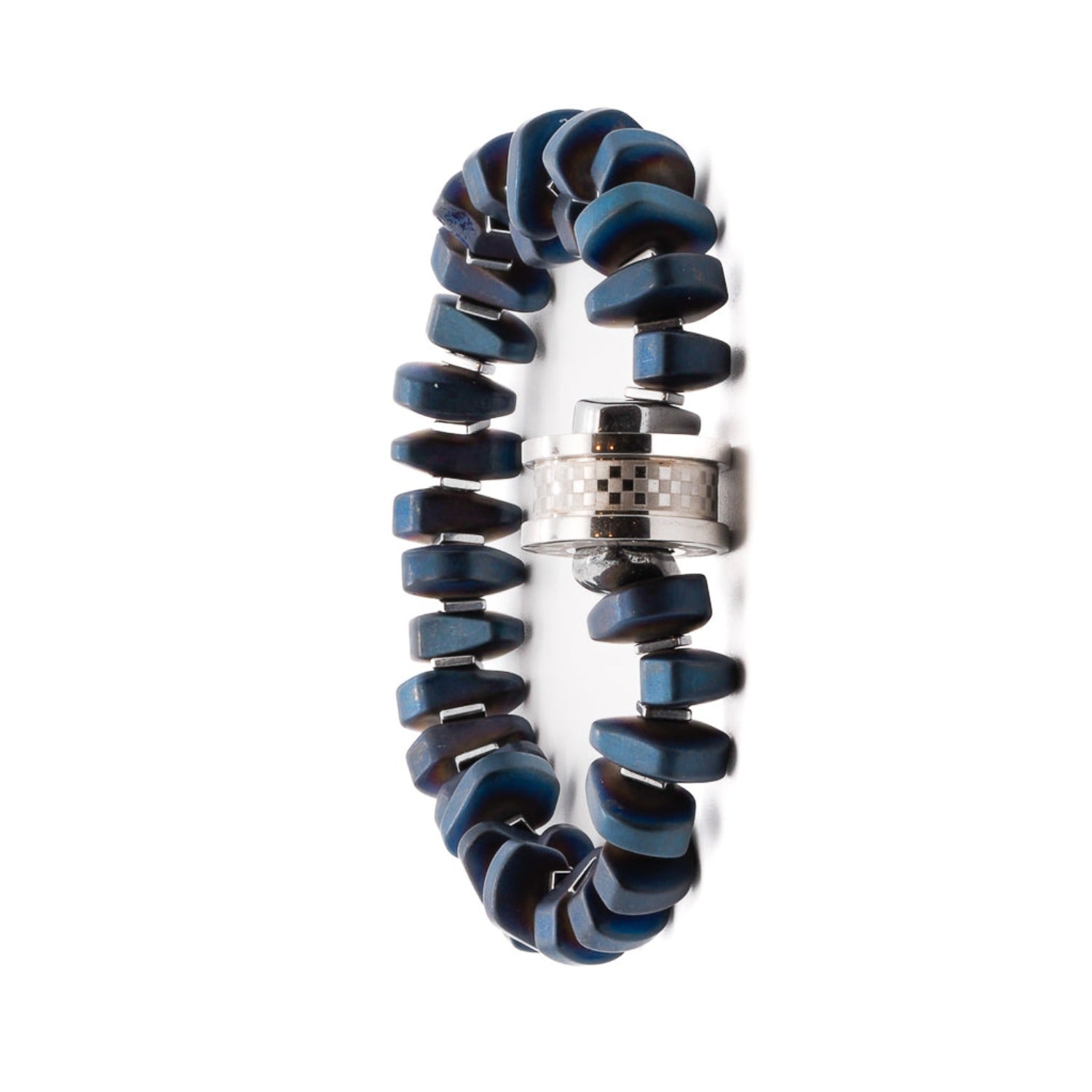 The Blue Amour Men Bracelet, a fashionable accessory that complements any look