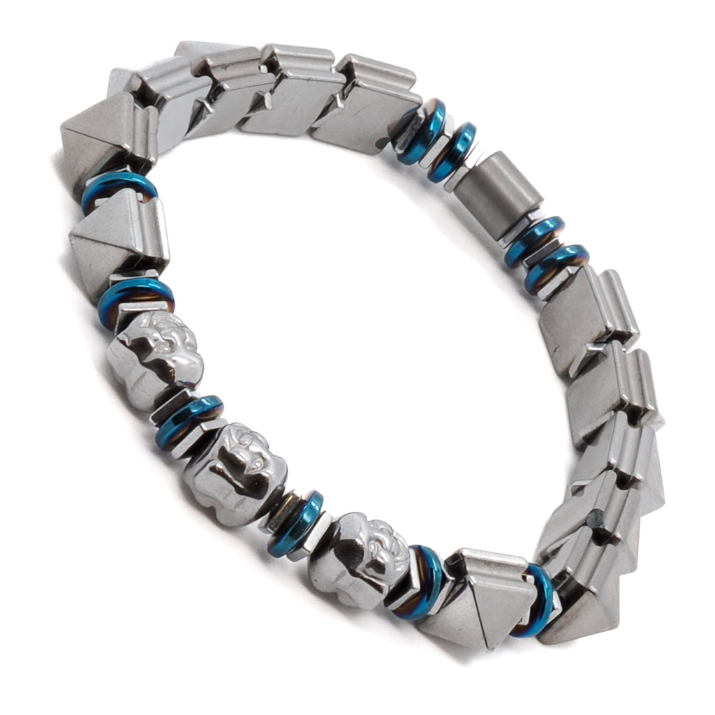 Handcrafted with high-quality silver hematite for a unique and stylish look
