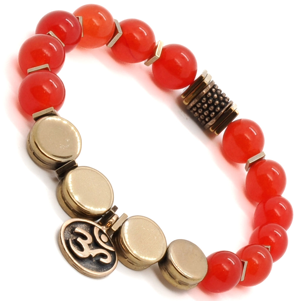 Vibrant carnelian stones ignite your inner fire