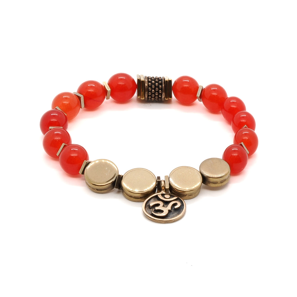 Carnelian Yoga Bracelet for enhanced spiritual journey