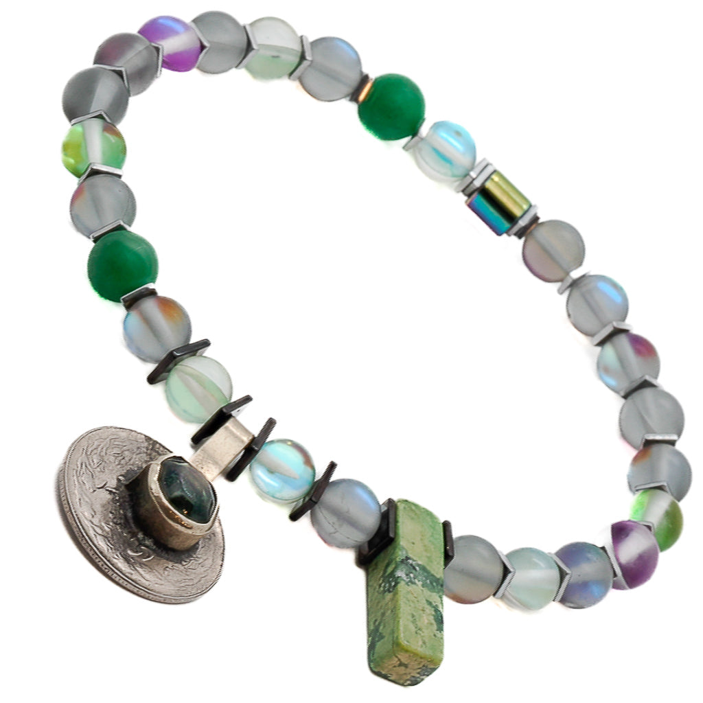Cat's Eye Stone beads for truthfulness and discipline