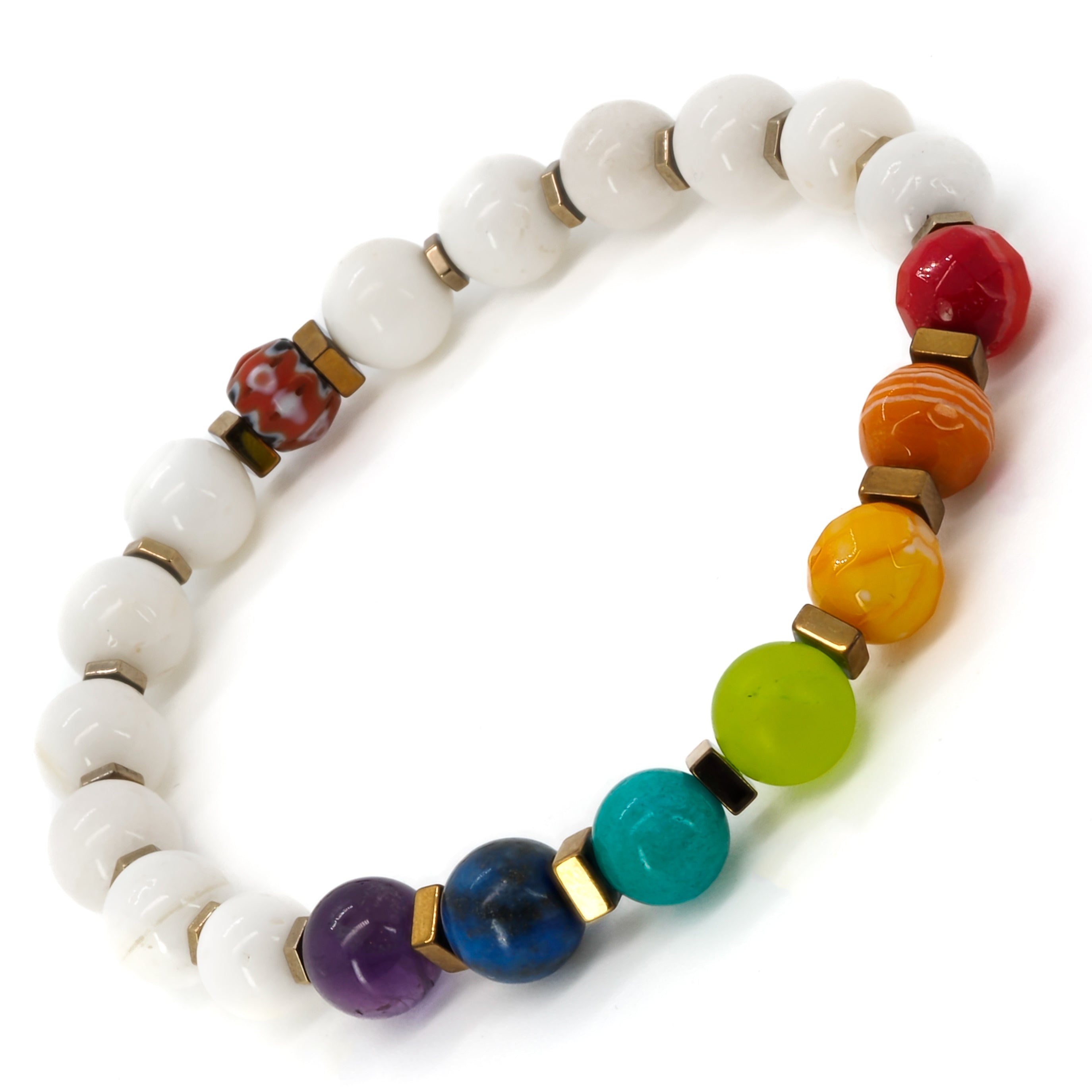 The Chakra Bracelet, a beautiful accessory for balancing your energy centers.