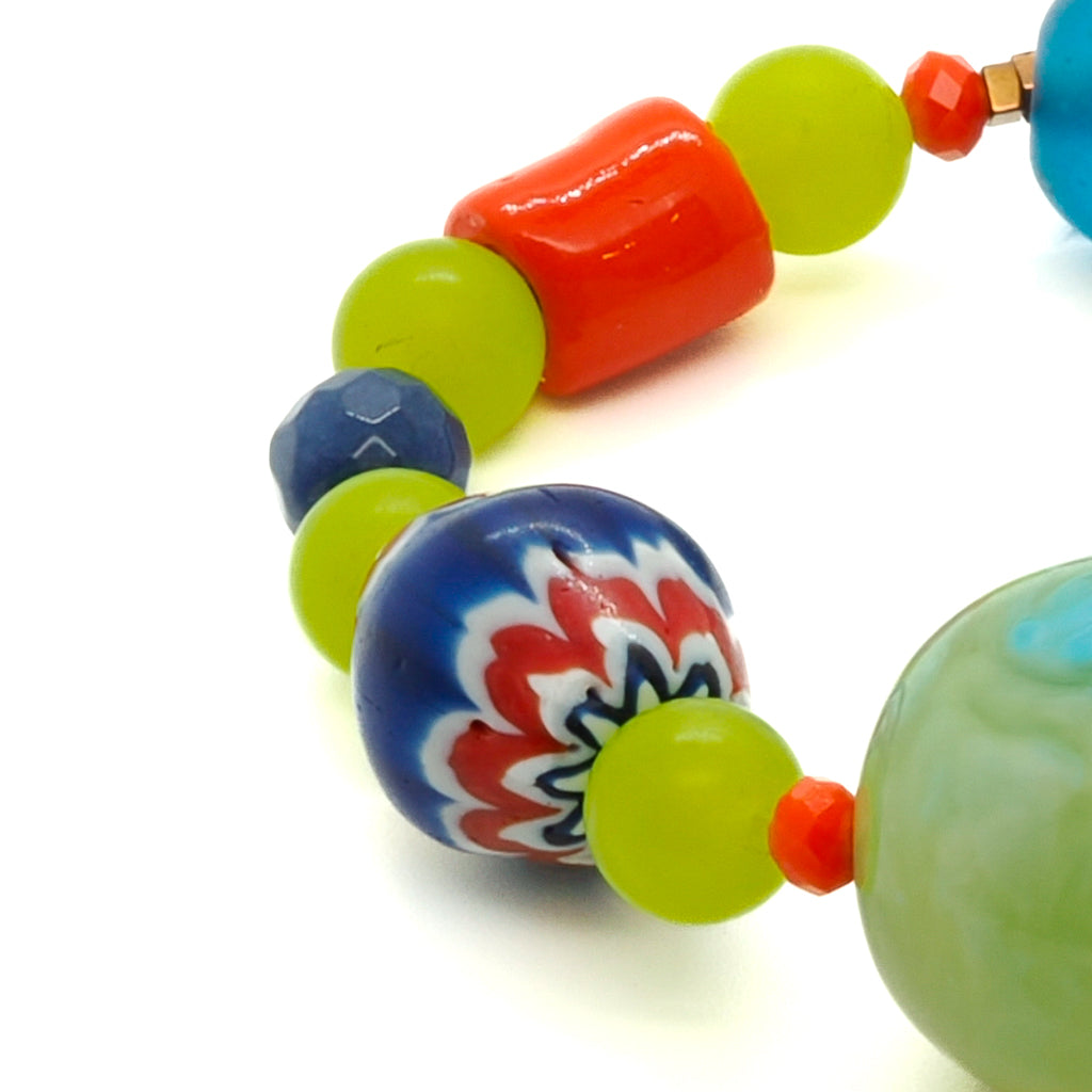  The Color of Life Bracelet, showcasing its vibrant colors and unique design. 