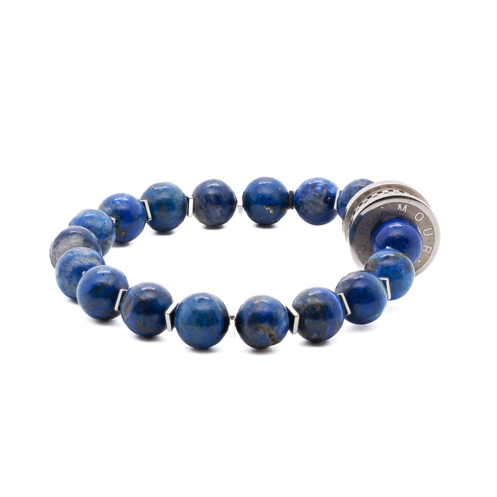 Lapis Lazuli Amor Bracelet, a meaningful and stylish accessory showcasing the beauty of Lapis Lazuli stones.