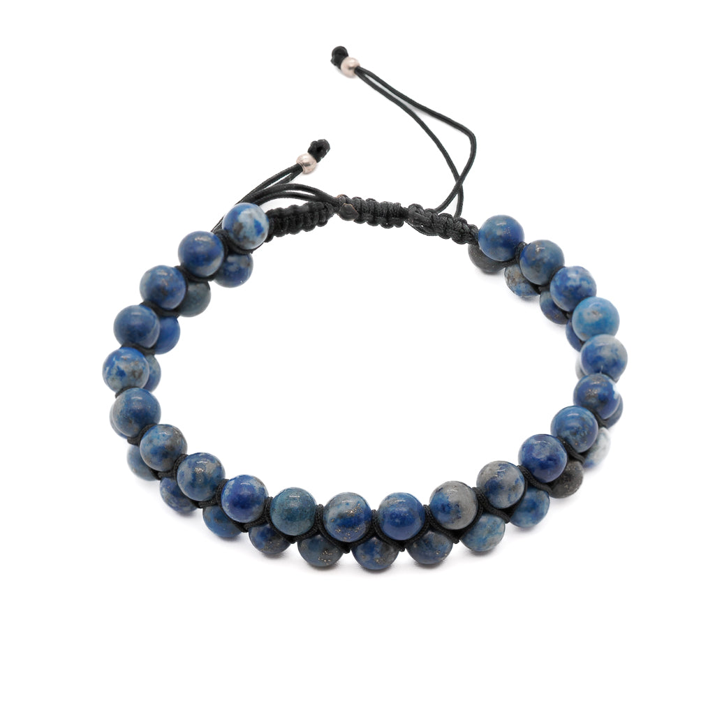 Lapis Lazuli Energy Bracelet, a handmade accessory featuring beautiful 6mm Lapis Lazuli stone beads.