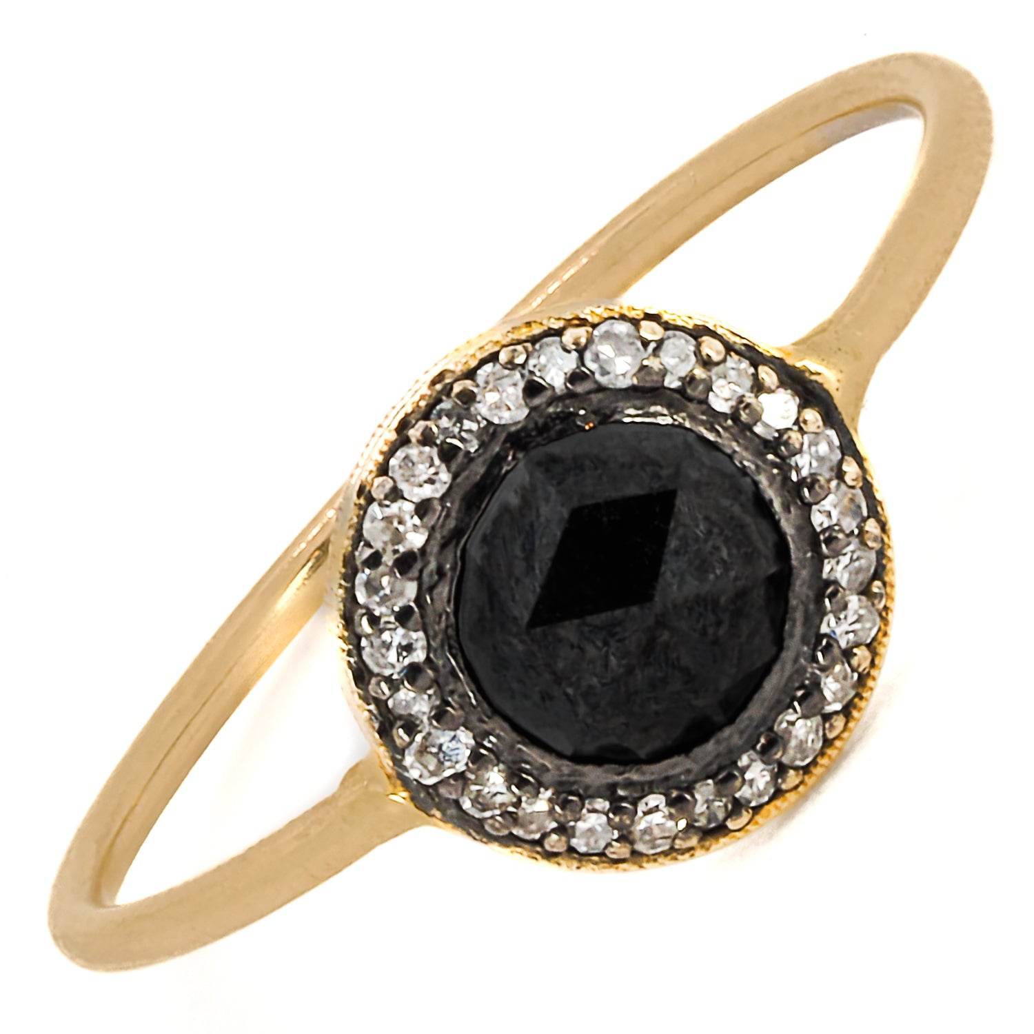 Delicate and luxurious, the Mini Black Rose Cut Ring is a timeless piece of jewelry.